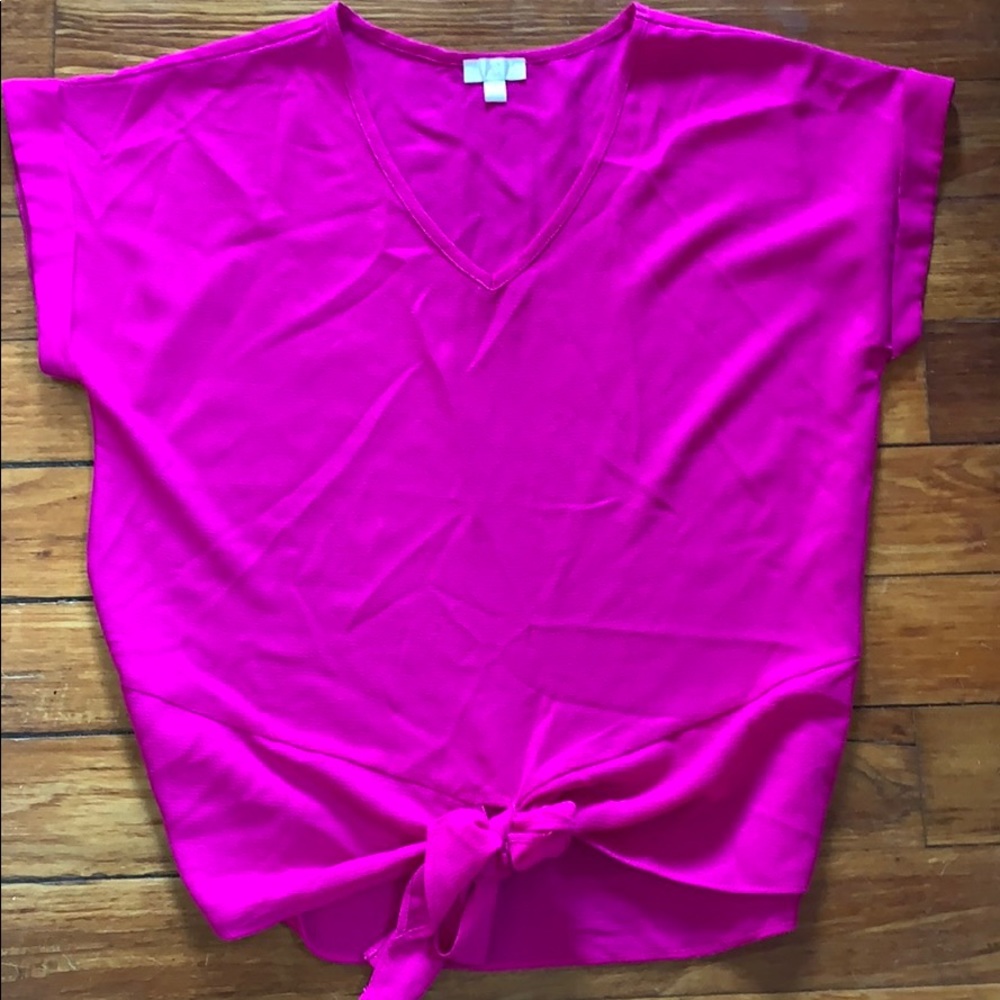 Tie front top